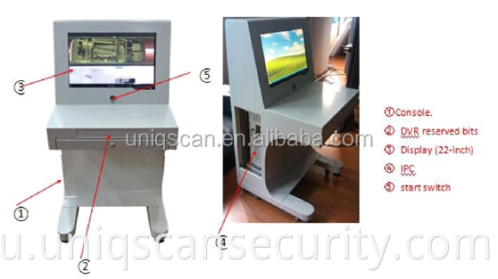 Под системой видеонаблюдения за автомобилем Детектор бомбы для тюрьмы с высоким разрешением и сканированными изображениями UV300-F